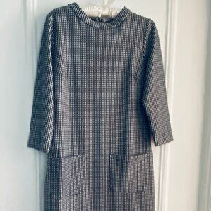 Boden Marisol Jacquard Jersey 3/4 Sleeve Dress, Sz 8L, NWOT